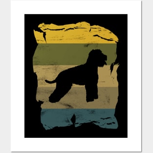 Lagotto Romagnolo Distressed Vintage Retro Silhouette Posters and Art